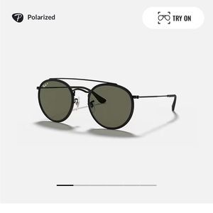 Ray-ban round double bridge sunglasses- polarized